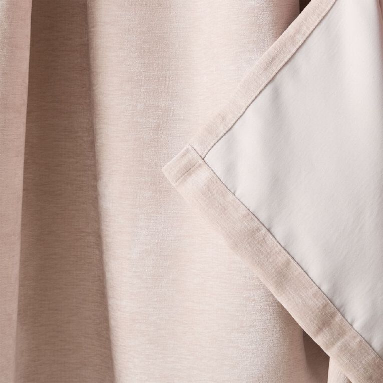 Living & Co Luxe Curtains Natural 150-230cm Wide/160cm Drop, , hi-res