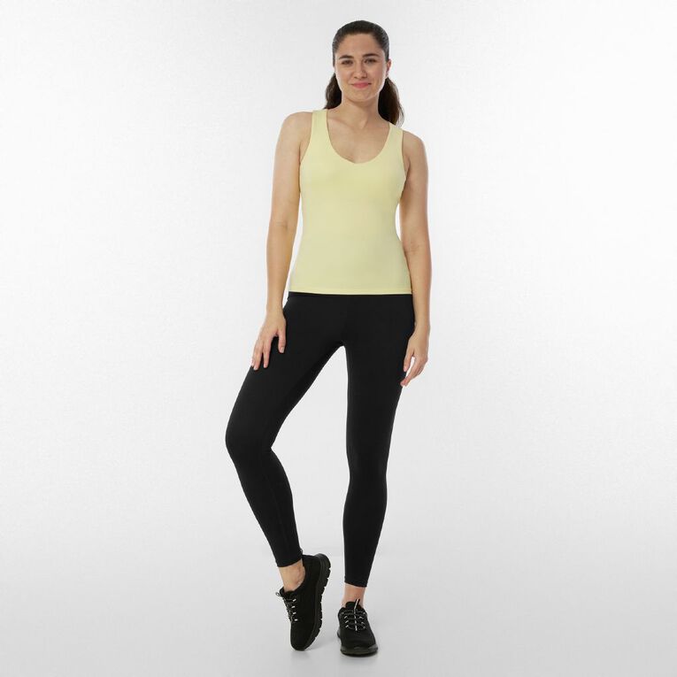 Active Intent Women's Active Shelf Bra Tank, Yellow Light, hi-res