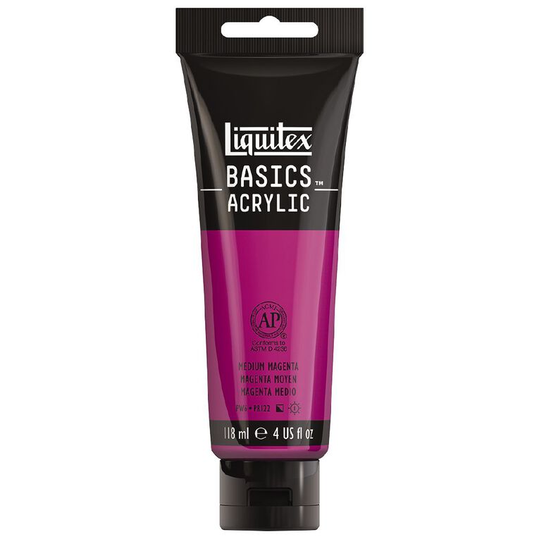 Liquitex Basics Acrylic 118ml Medium Magenta, , hi-res