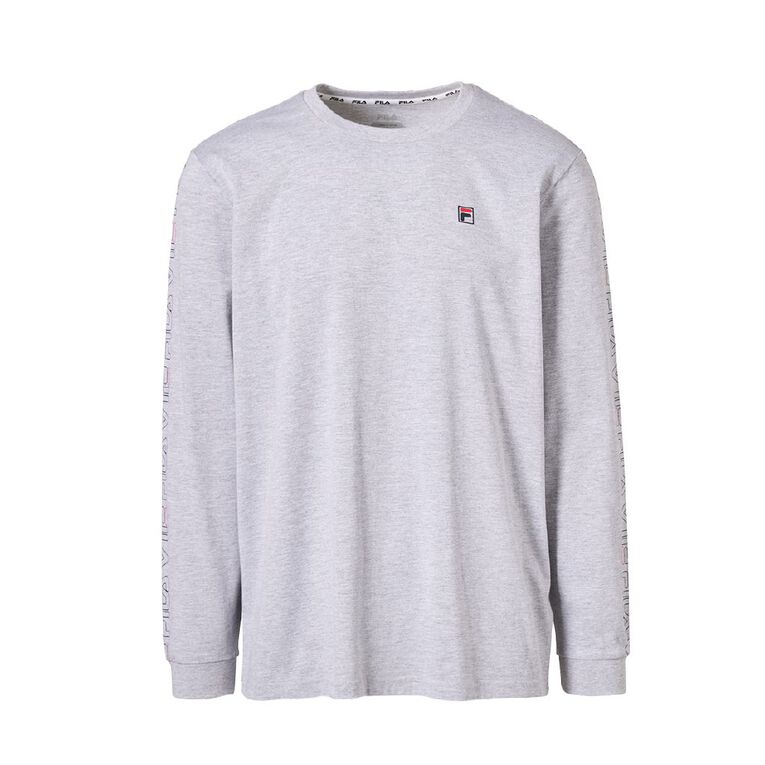 Fila Men's Long Sleeve Top, Grey Marle, hi-res