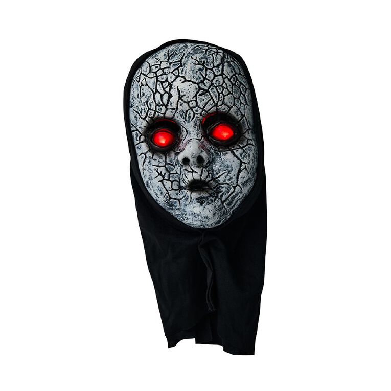 Seasons Creepy Doll Light Up Mask, , hi-res
