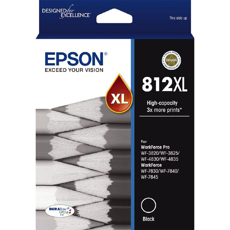 Epson Ink 812XL Black (1100 Pages), , hi-res