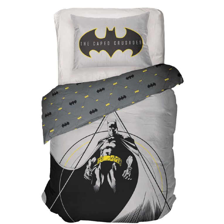 Batman Comforter Set Grey King Single Grey The Warehouse