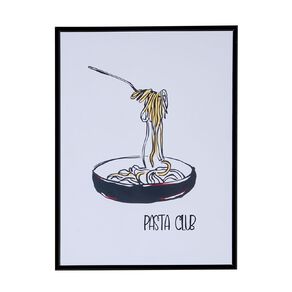 Living & Co Framed Print Pasta Club 30cm x 40cm