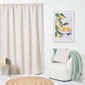 Living & Co Oslo Voile Natural 80-160cm Wide/213cm Drop