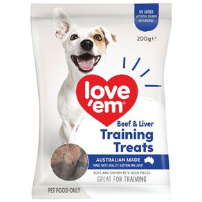 Love'em Beef Liver Training Treats 200g