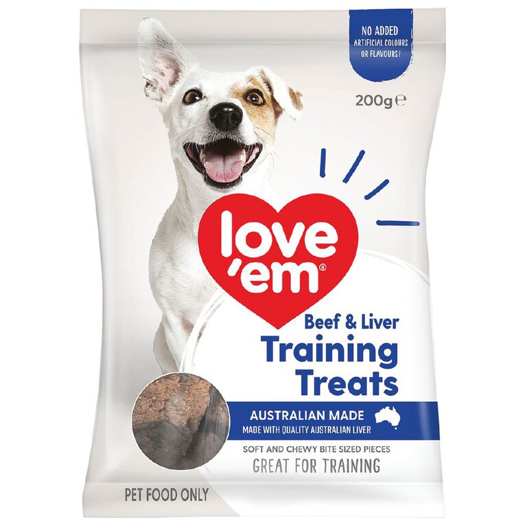 Love'em Beef Liver Training Treats 200g, , hi-res