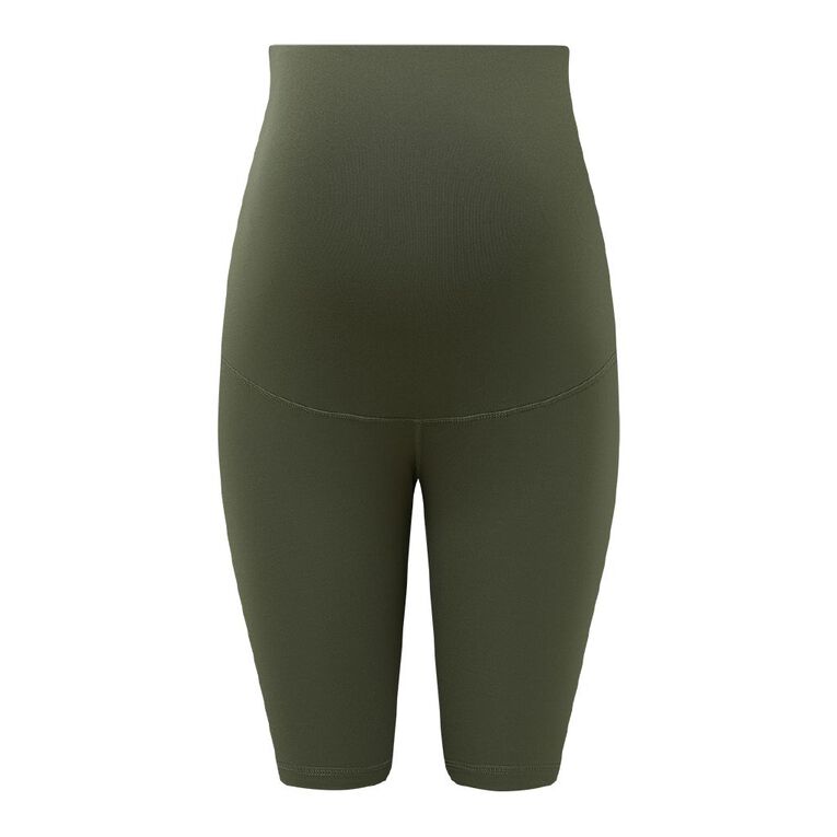 H&H Maternity Maternity Bike Shorts, Green Dark, hi-res