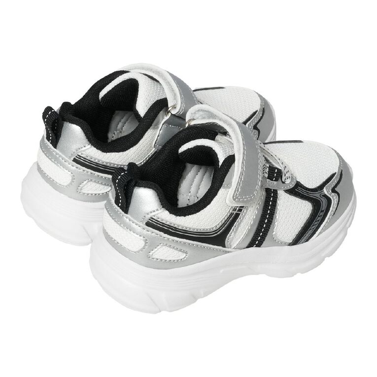 Active Intent Junior Kids' Jay Trainers, White, hi-res
