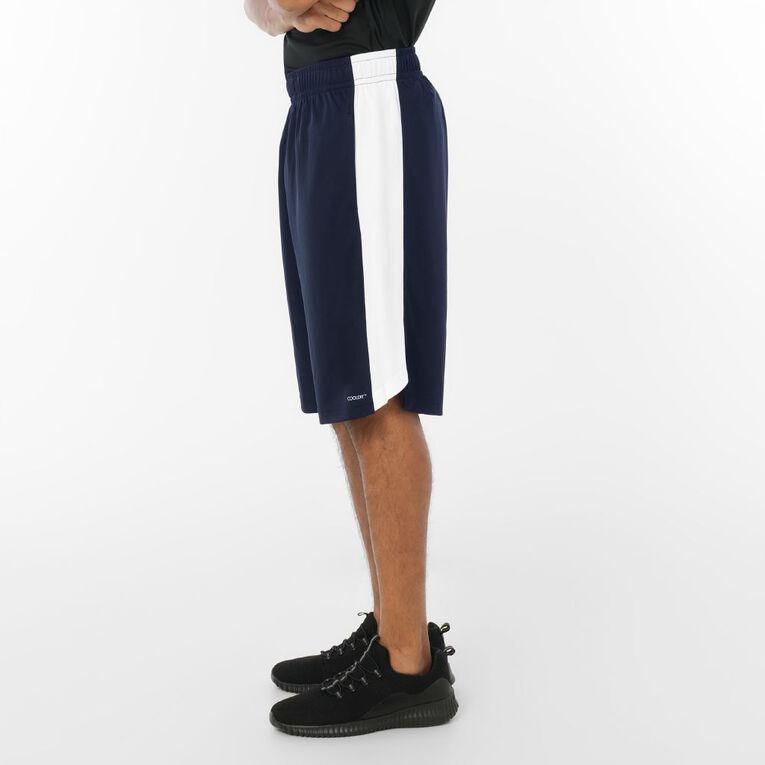 Active Intent Men's Panel Basketball Shorts, Blue Dark, hi-res