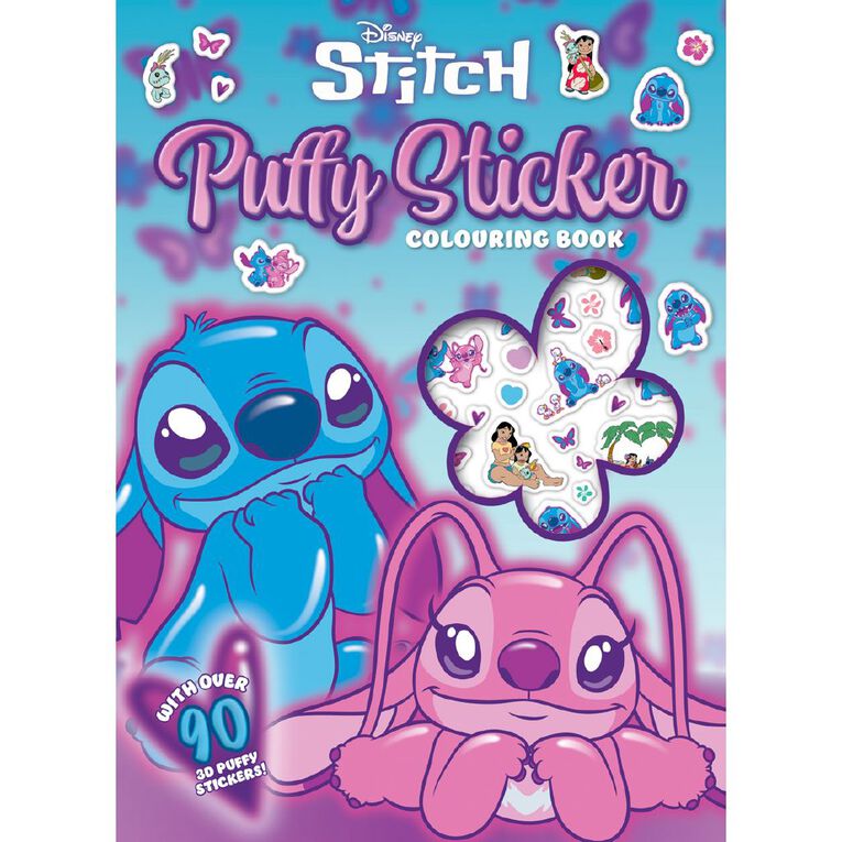 Disney: Stitch Puffy Sticker Colouring Book, , hi-res