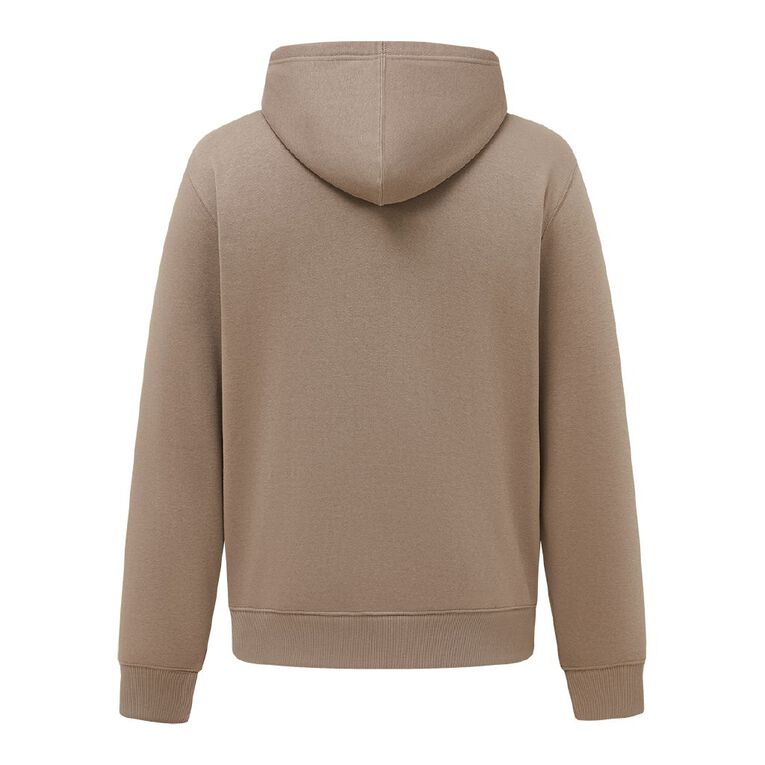 H&H Men's Plain Hoodie Sweatshirt, Brown Light, hi-res