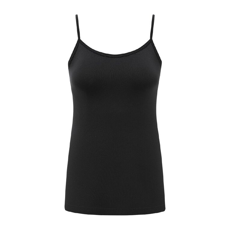 H&H Women's Seamless Cami, Black, hi-res