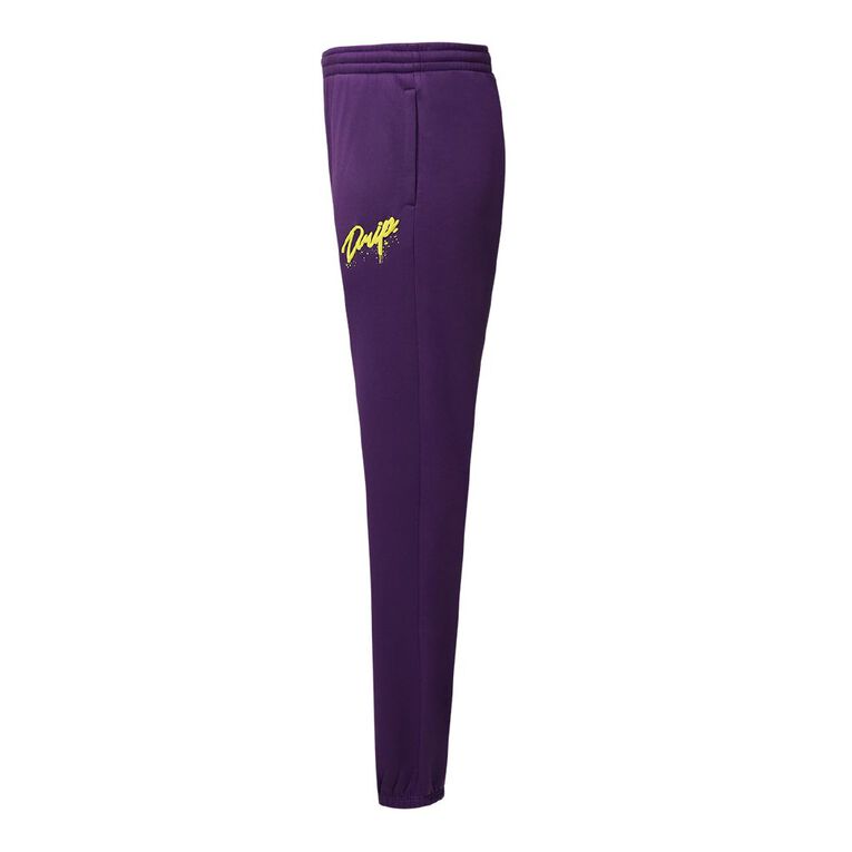 Garage Men's Elastic Cuff Trackpants, Purple Dark, hi-res