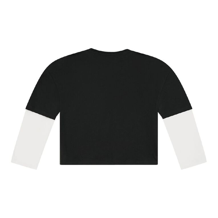 Young Original Double Sleeve Tee, Black, hi-res