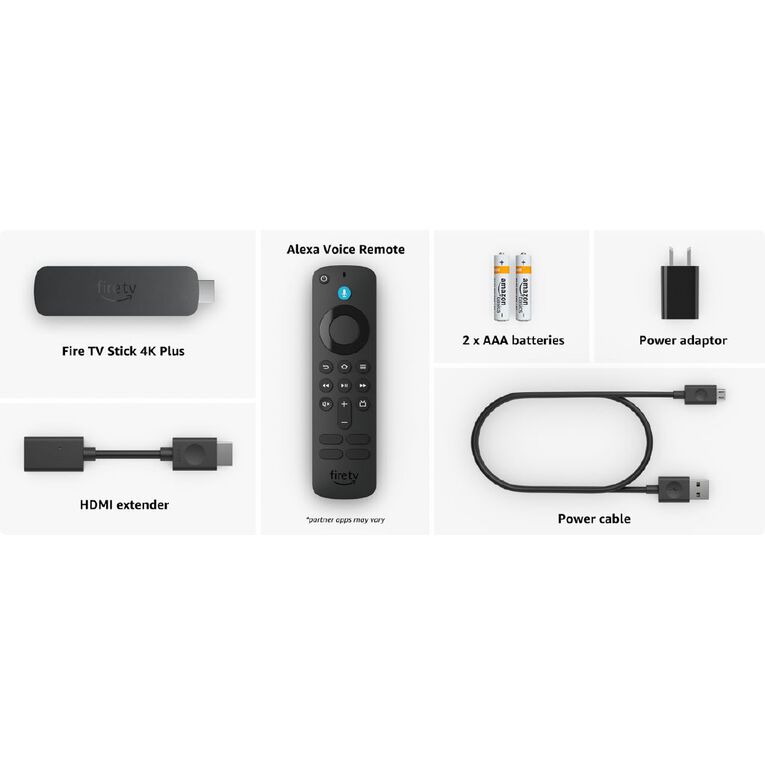 Amazon Fire TV Stick 4k Plus 2025 Black, , hi-res