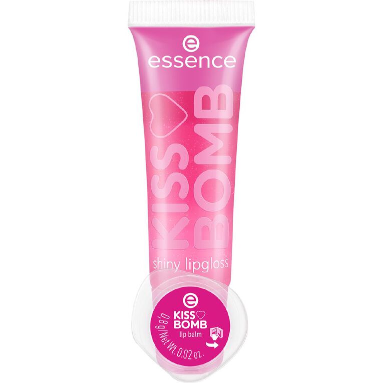 Essence Kiss Bomb Shiny Lip Gloss & Lip Balm, , hi-res