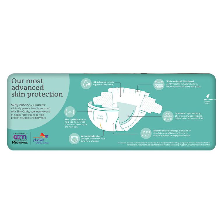 Huggies Newborn Nappies up to 5kg Size 1 28 Pack, , hi-res
