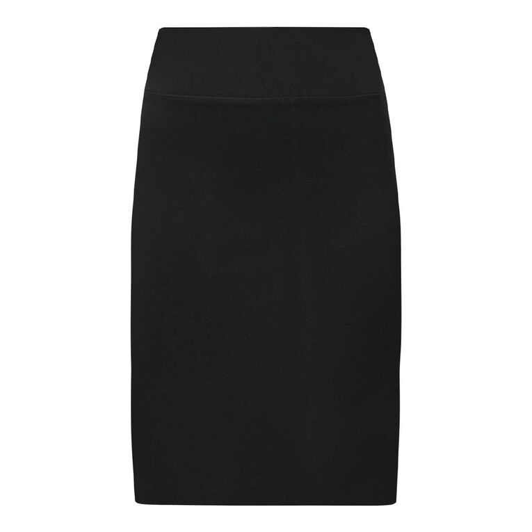 H&H Women's Classic Bengaline Skirt, Black, hi-res