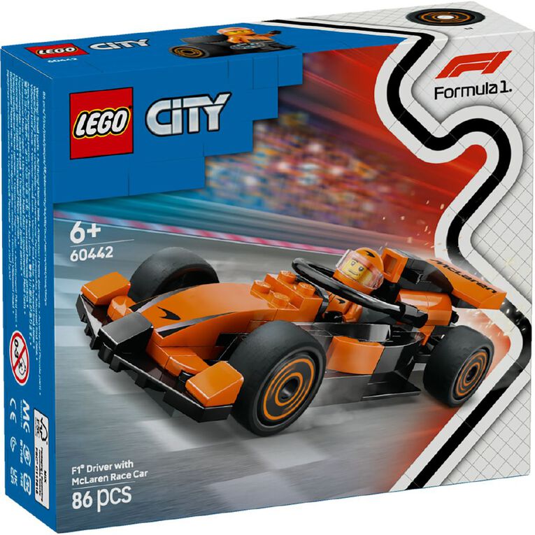 LEGO CITY F1 Driver With McLaren Race Car 60442, , hi-res