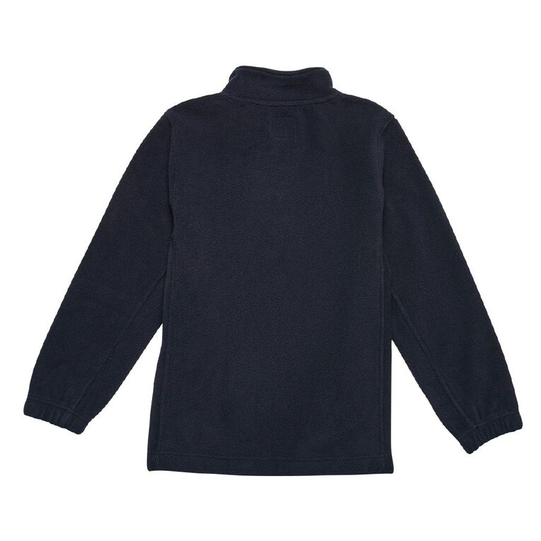 Schooltex Moanataiari Polar Fleece Top with Badge, Navy, hi-res