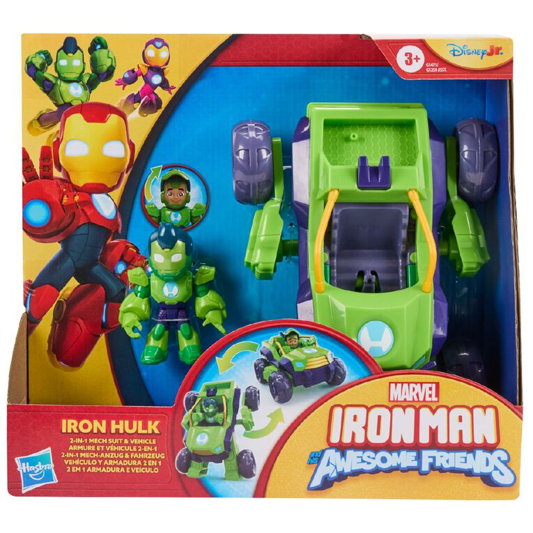 Marvel Iron Man & Friends 2-in-1 Mech Assorted, , hi-res