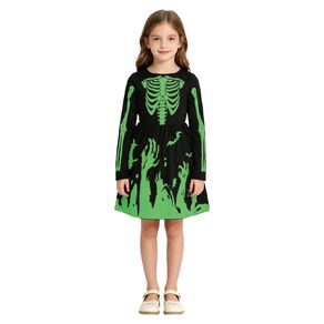 Scarehouse Glow-In-The-Dark Skeleton Costume Girls 8-10 Years