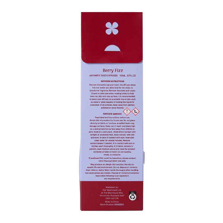 Living & Co Sunset Reed Diffuser 110ml Berry Fizz, , hi-res
