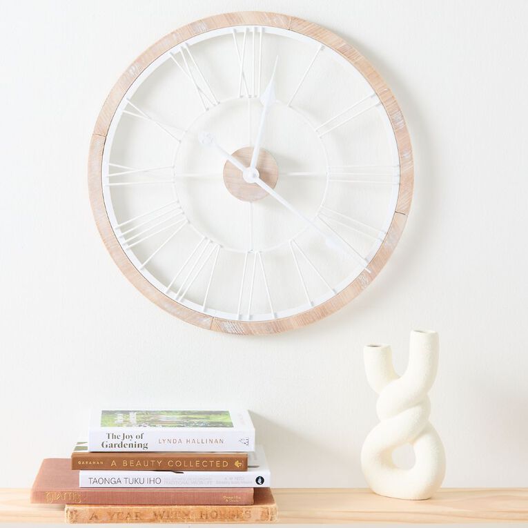 Living & Co Coastal Wall Clock 48cm, , hi-res