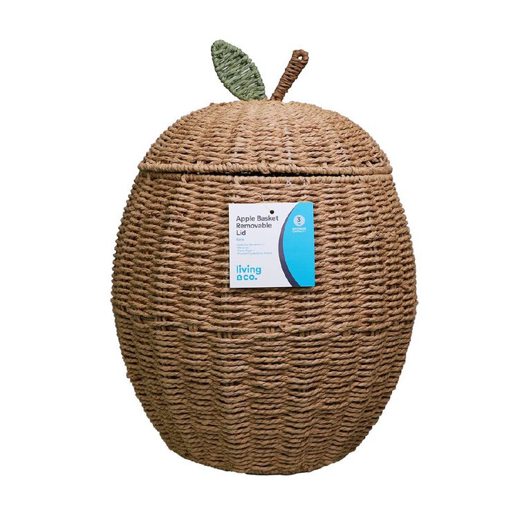 Living & Co Basket Apple with Lid, , hi-res