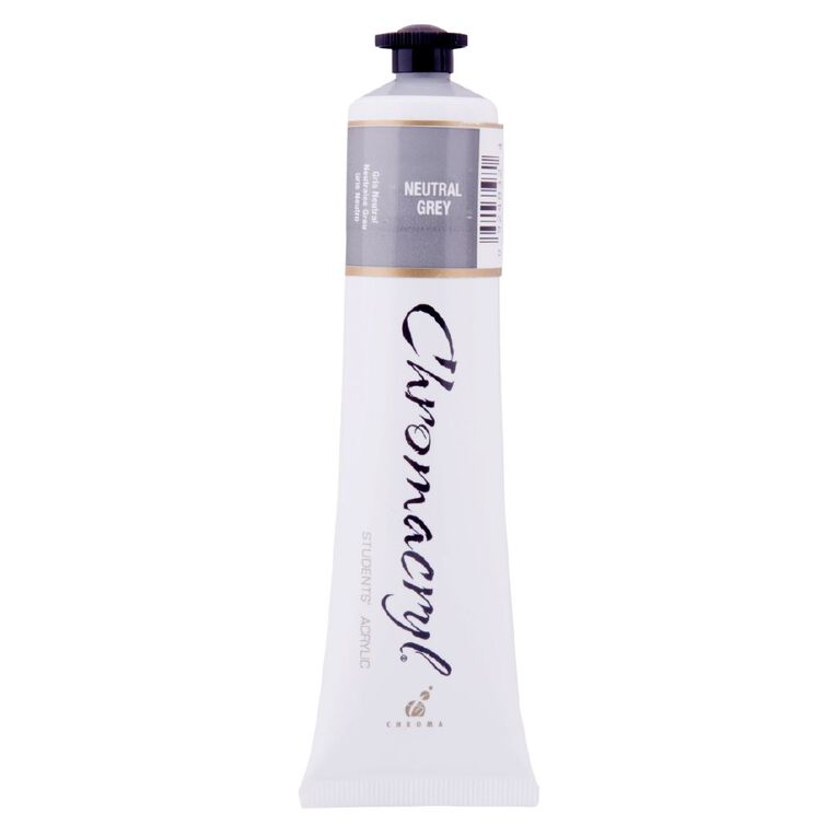 Chromacryl Paint Neutral Grey Grey 75ml, , hi-res