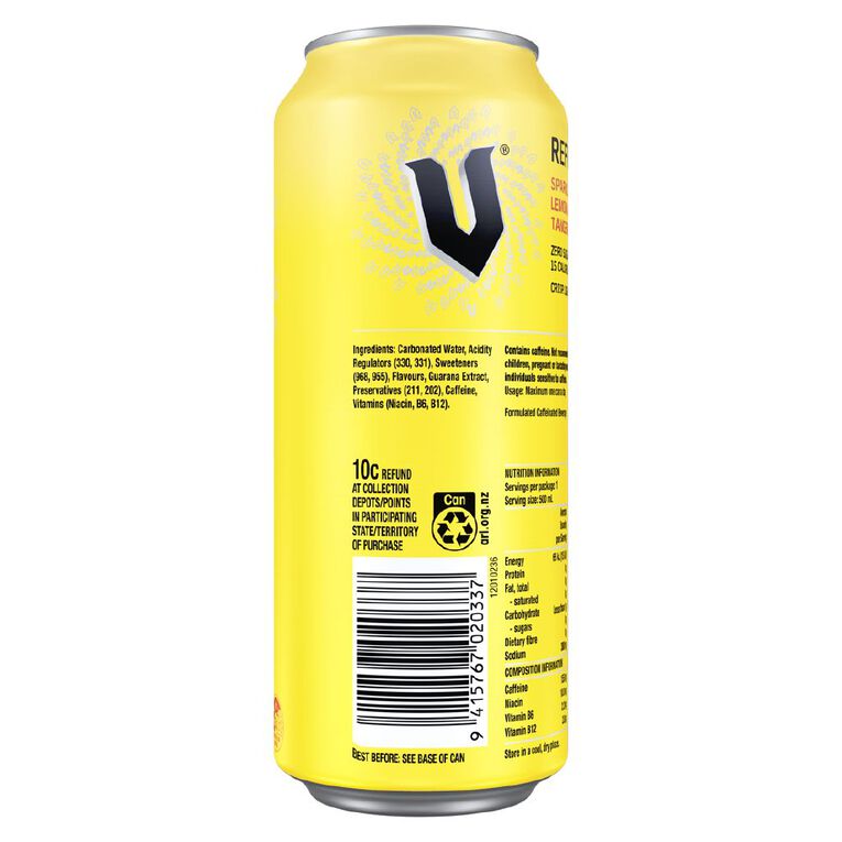 V Refresh Lemon And Tangerine Can 500ml, , hi-res
