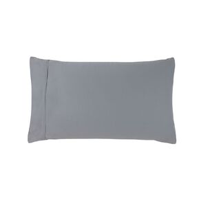 Living & Co 100% Washed Cotton King 2 Pack Pillowcase Silver 50cm x 80cm