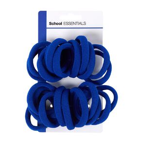 School Essentials Hair Ties Blue