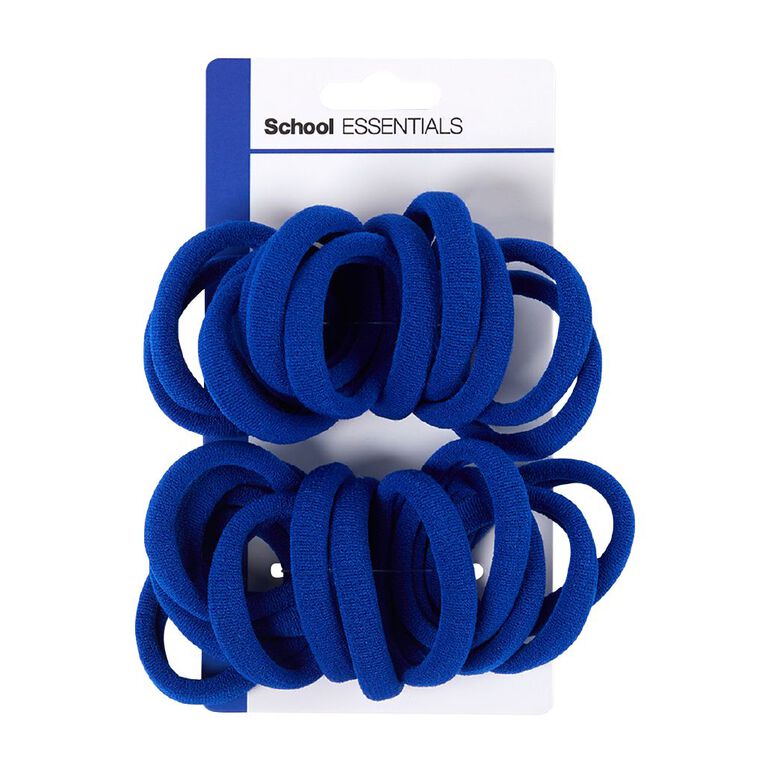 School Essentials Hair Ties Blue, , hi-res