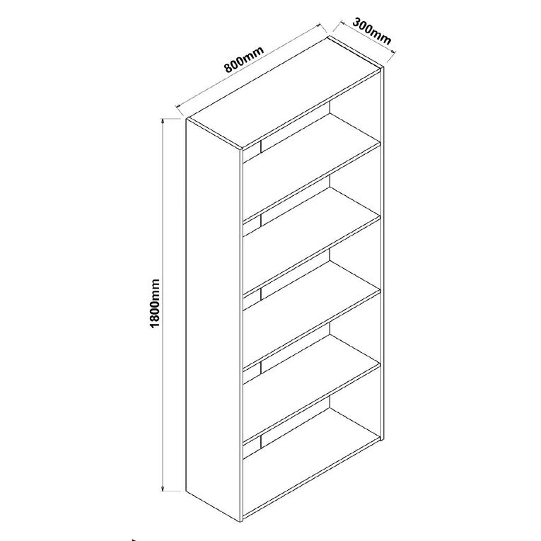 Workspace 925 Bookcase Charcoal, , hi-res
