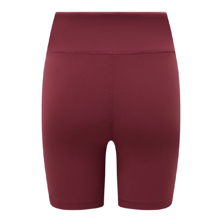 Active Intent Women's Wrap Front Bike Shorts, Red Dark, hi-res