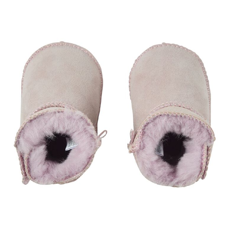 NEW ZEALAND SHEEPSKIN CO. Infants' Sheepskin Lined Slipper Boots, Pink Light, hi-res