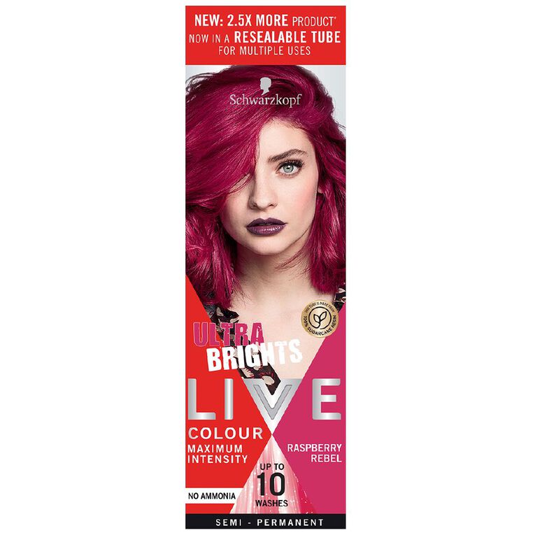 Schwarzkopf UBs LIVE Colour Raspberry Rebel 75ml The Warehouse