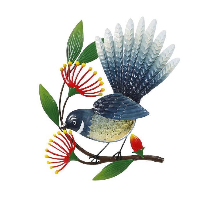 Kiwi Garden Metal Bird Decor Wall Art 46cm, , hi-res
