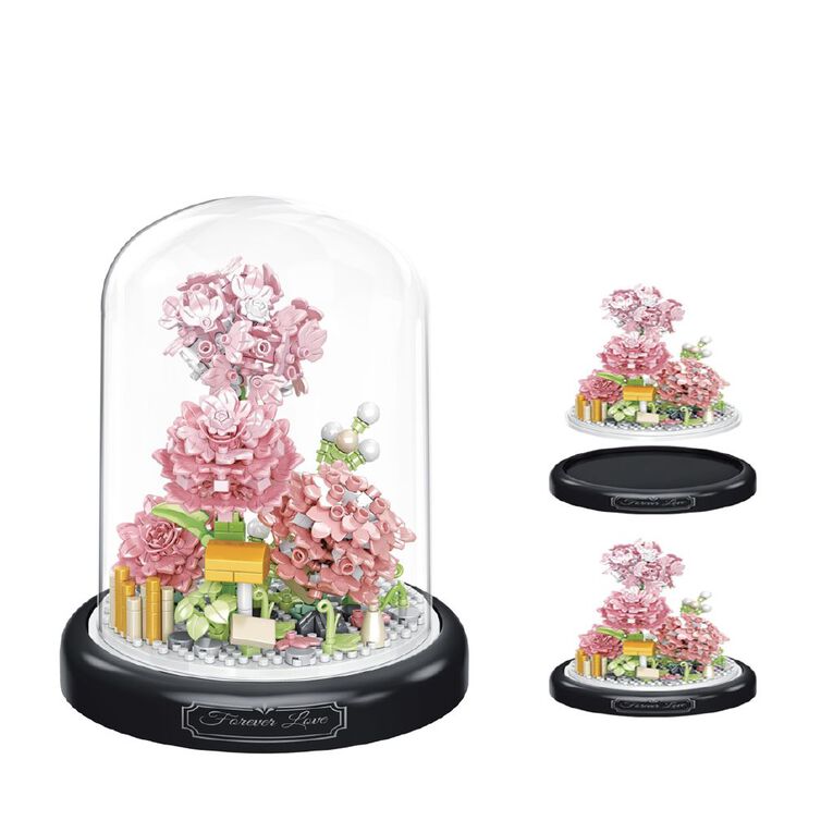 Play Studio Building Blocks Flower Carnation In Pot 408 Pieces, , hi-res