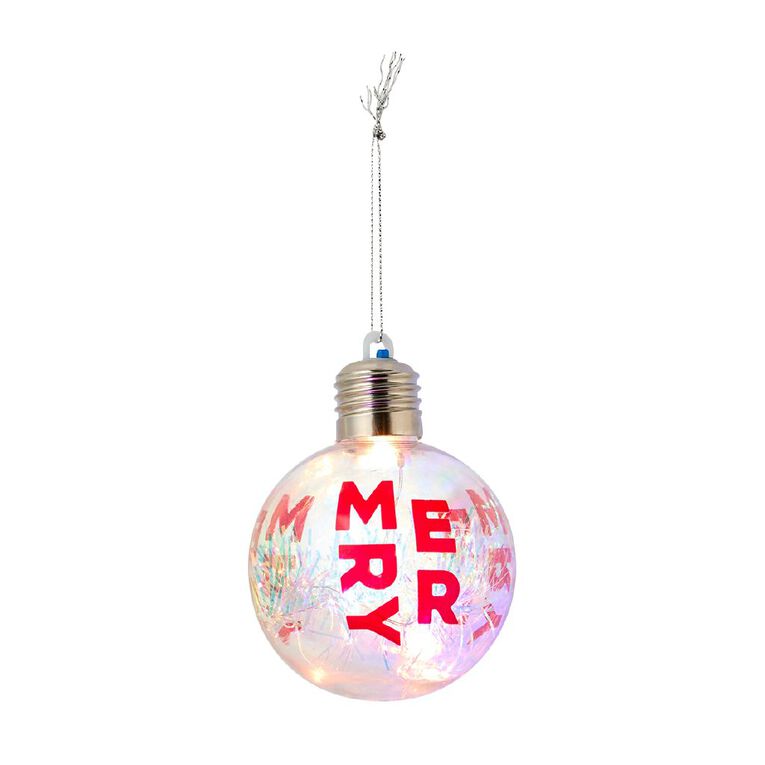 Wonderland Light Up Bauble Assorted 8cm, , hi-res