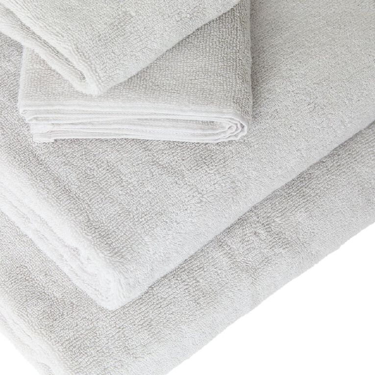 Living & Co Plush Plain Spa Towel Grey Light, , hi-res