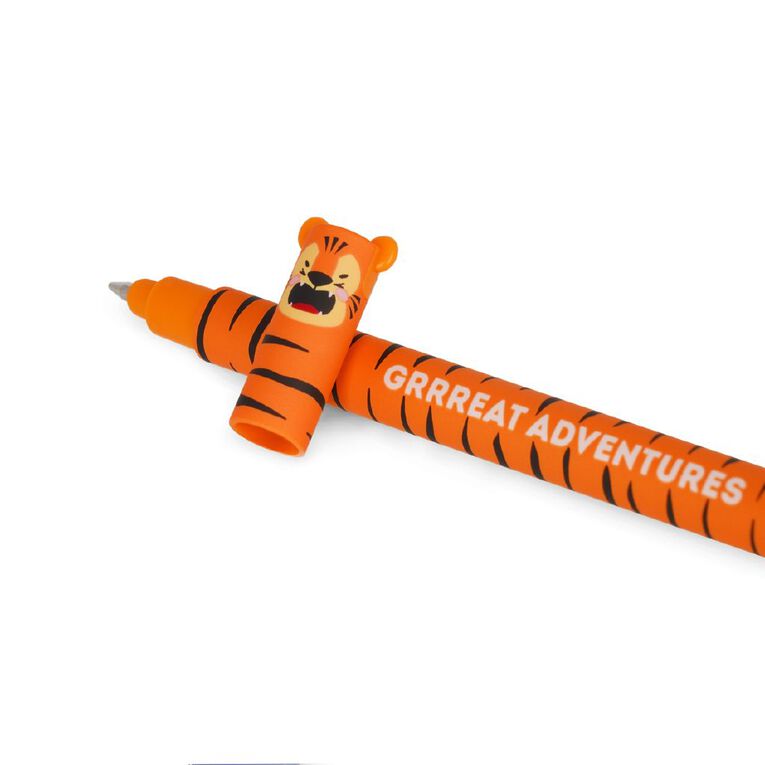 Legami Tiger Erasable Gel Pen Orange, , hi-res