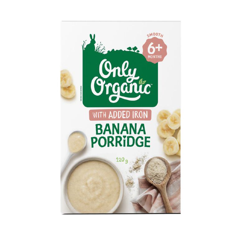 Only Organic Banana Porridge 6+ Months, , hi-res