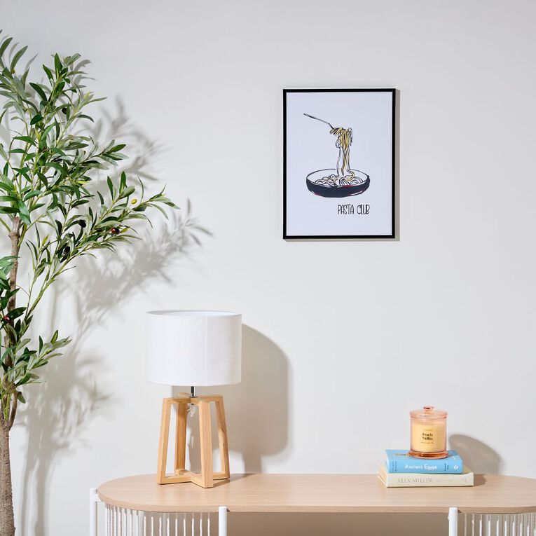 Living & Co Framed Print Pasta Club 30cm x 40cm, , hi-res