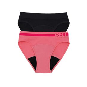 Love Luna Teen First Period Seamfree Bikini Briefs 2 Pack