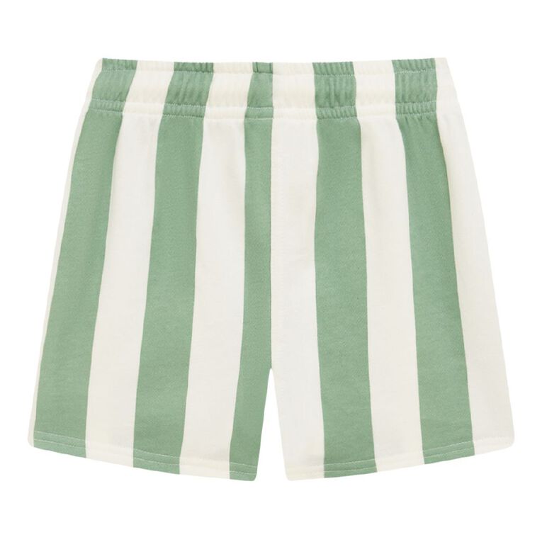 Young Original Toddler Printed Terry Shorts, Green Mid, hi-res