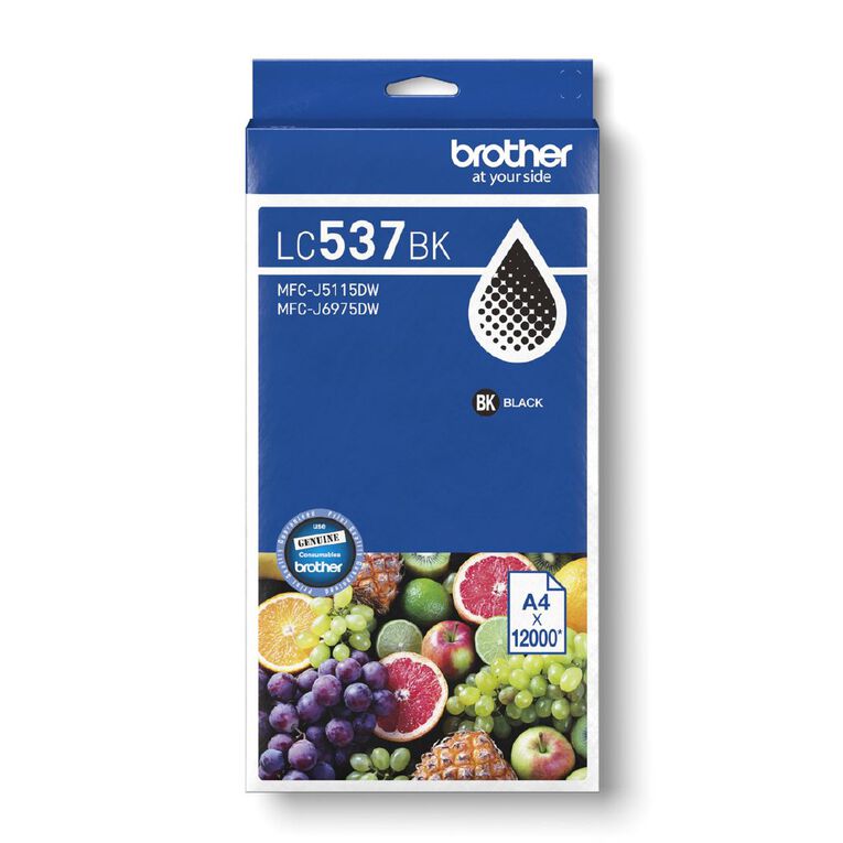 Brother LC537 Ink Black 12000 Pages, , hi-res