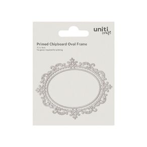 Uniti Craft Adults Primed Chipboard Oval Frame 1pc Little Birdie